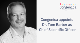 Congenica Appoints Dr. Tom Barber as Chief Scientific Officer