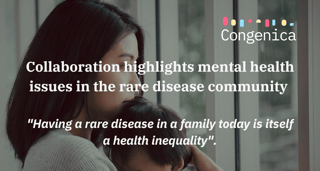 Mental health in the rare disease community