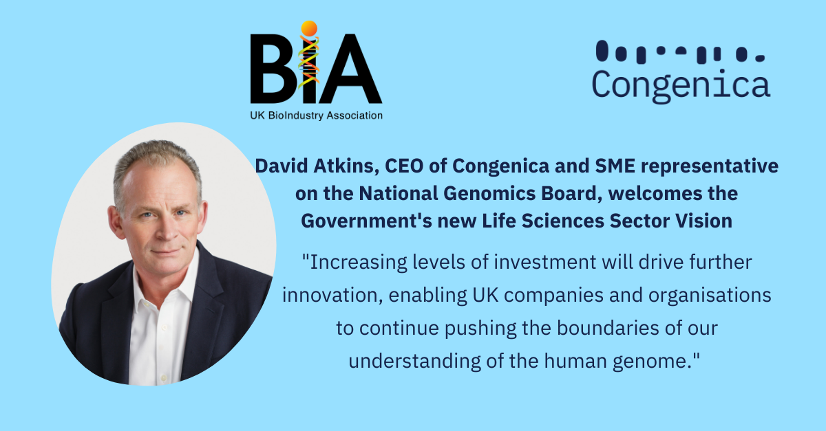 David Atkins welcomes the Government's Life Sciences Sector Vision